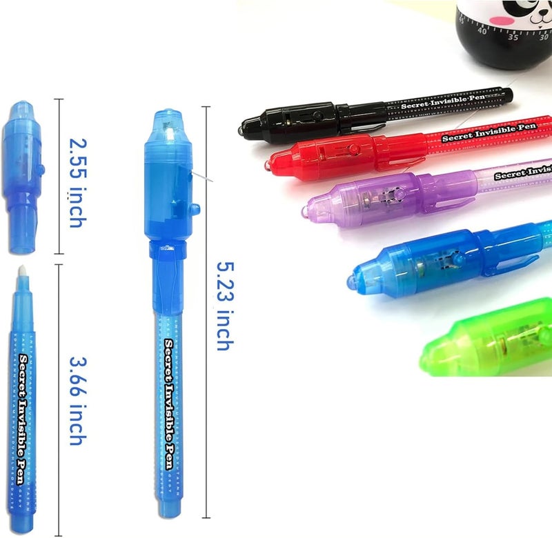 SCStyle Invisible Ink Pen 21Pcs with UV Light Magic Marker for Secret Messages, Writing Information for Birthdays, Easter, Halloween, Christmas Gifts for Students - Image 5